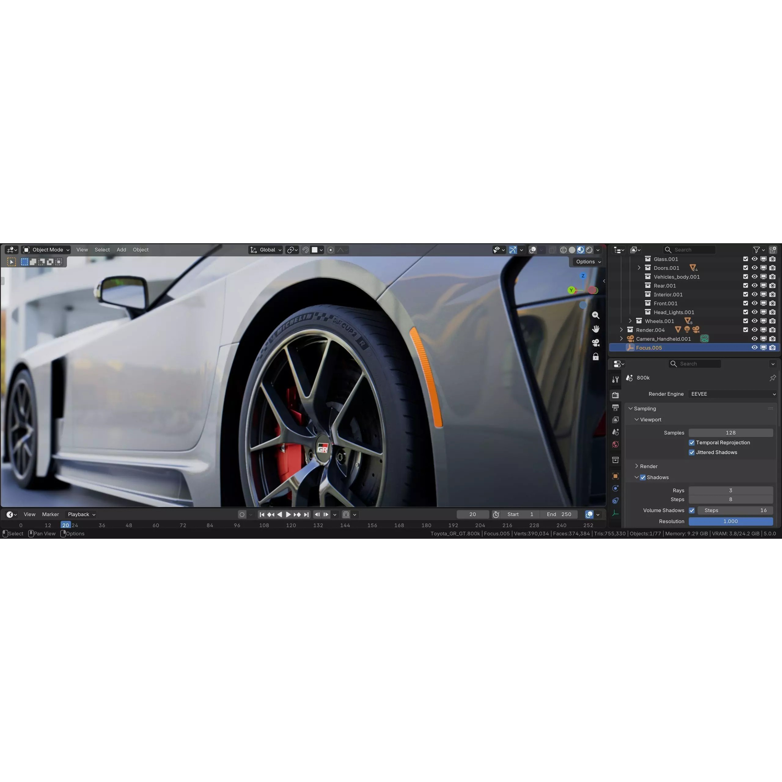 2025 Toyota GR GT - Low-Poly Game-Ready 3D Model - View 18