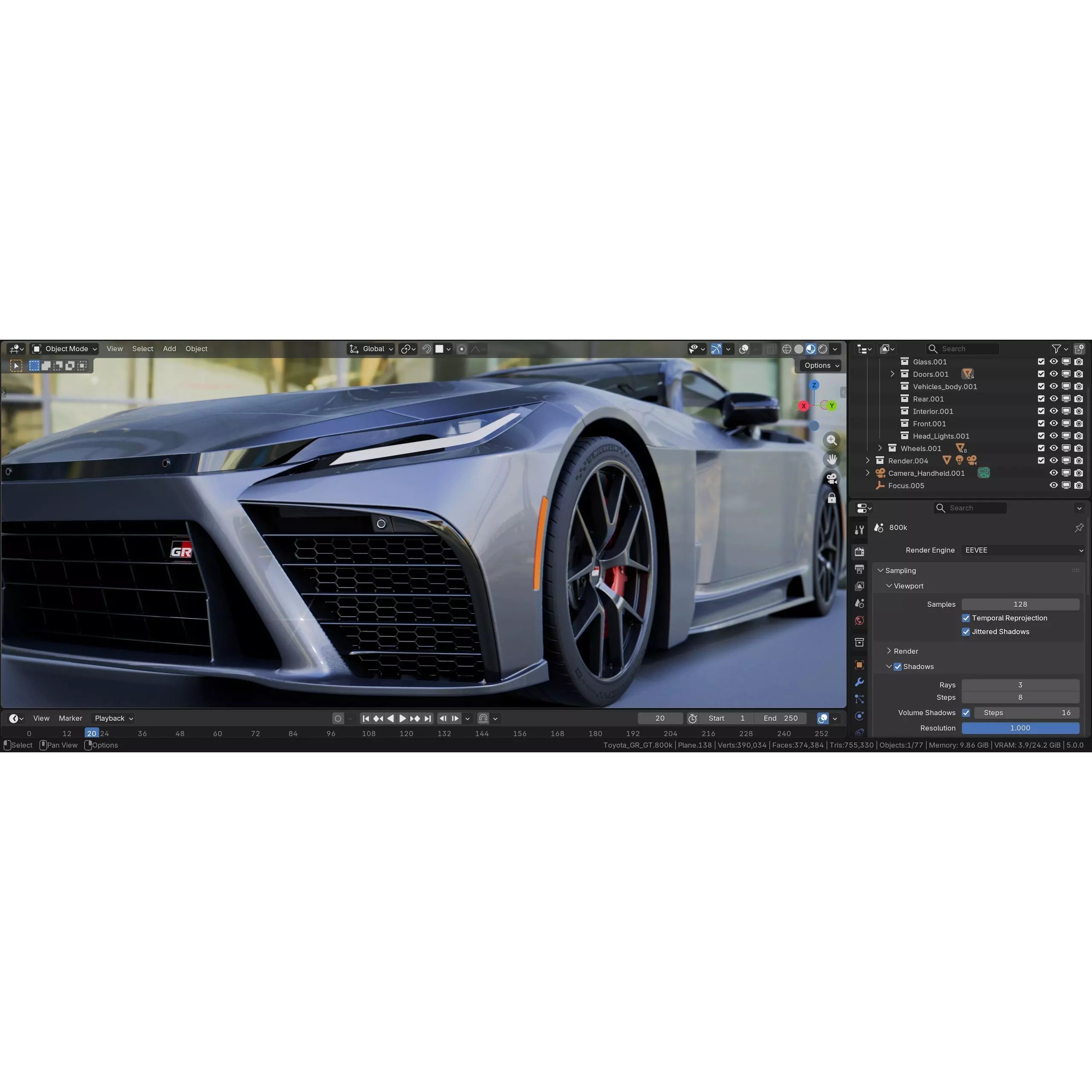 2025 Toyota GR GT - Low-Poly Game-Ready 3D Model - View 4