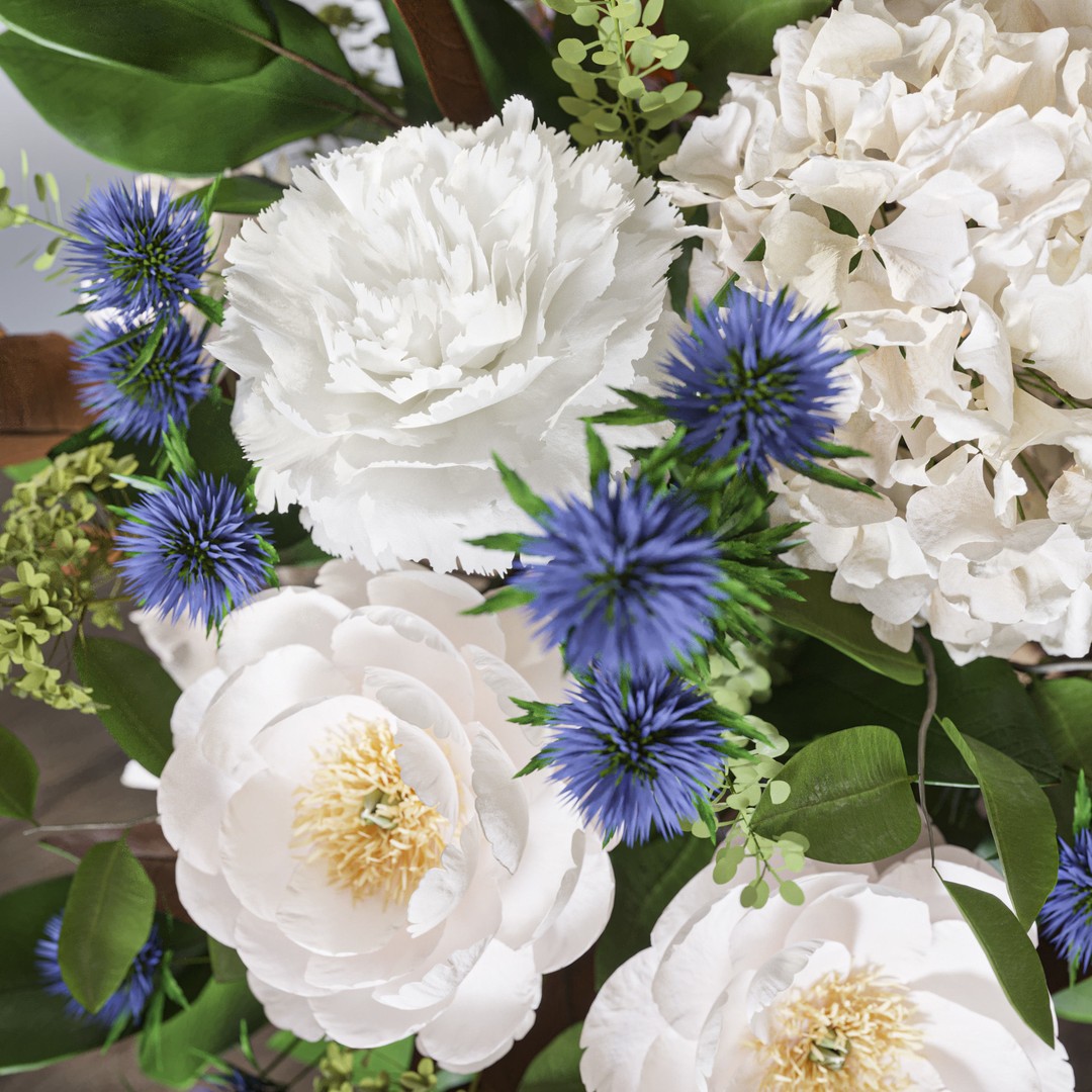 Flower Set 067 3D Model – Magnolia, Peony, Carnation, FBX - View 7