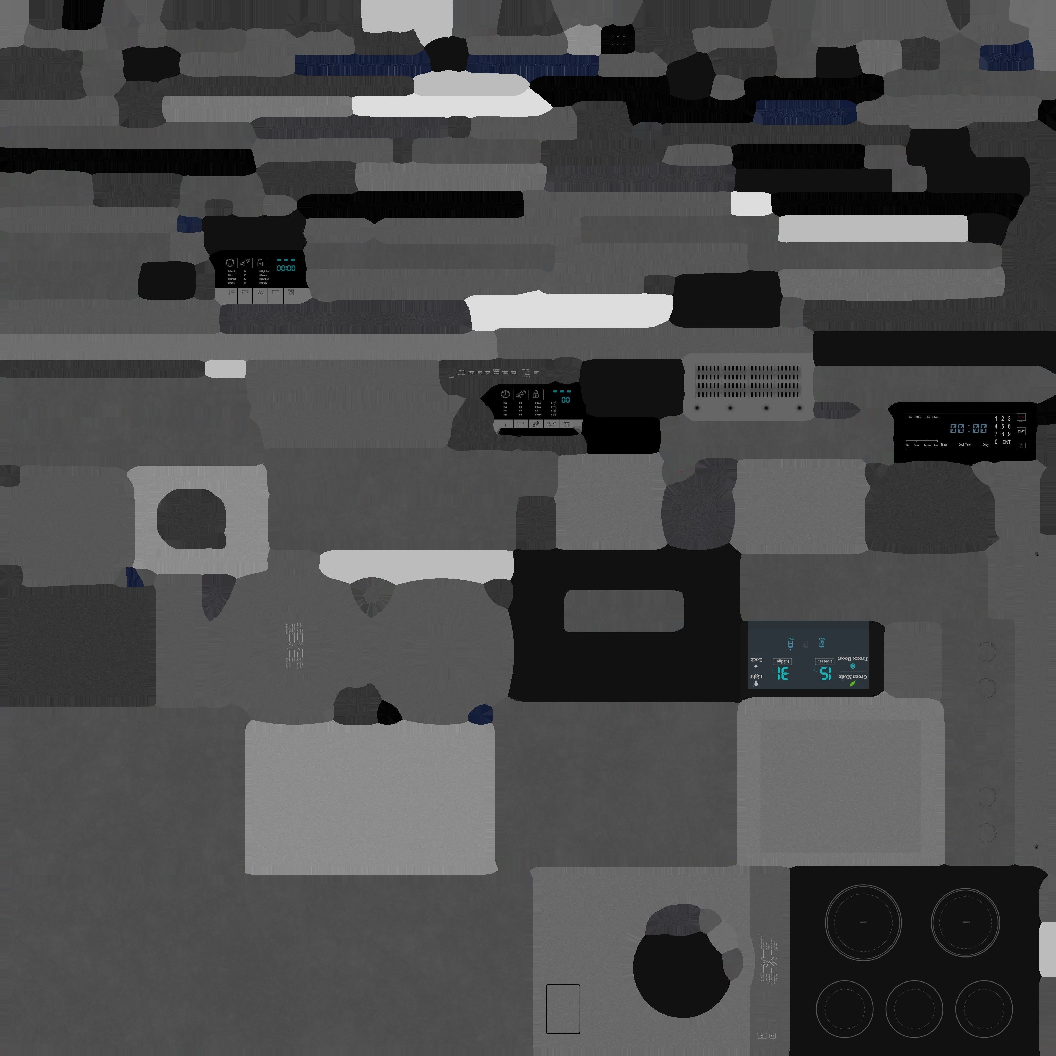 Kitchen Appliances - Low-Poly Game-Ready 3D Model - View 54