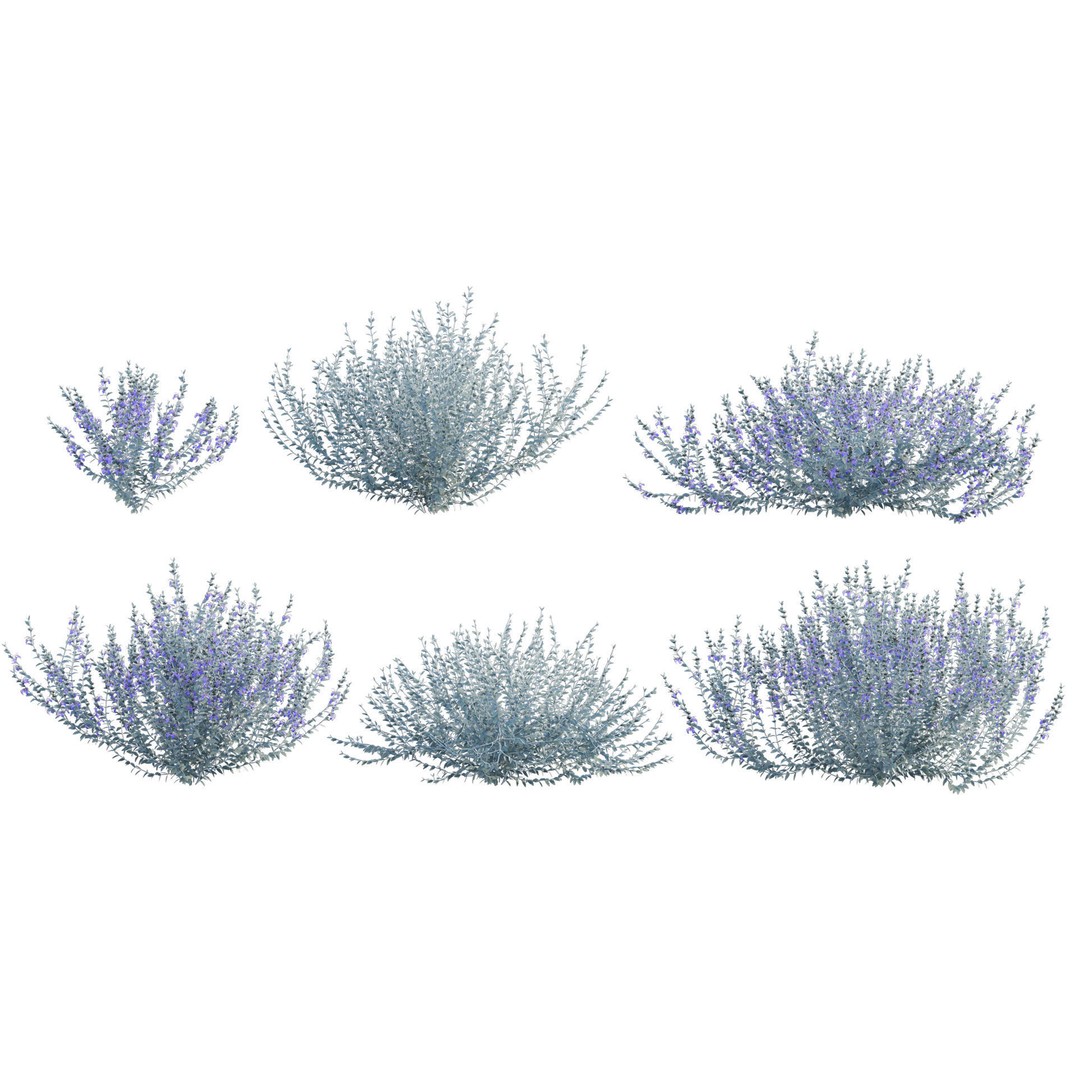 Mediterranean Garden 3D Model – Diverse Plant Collection, FBX