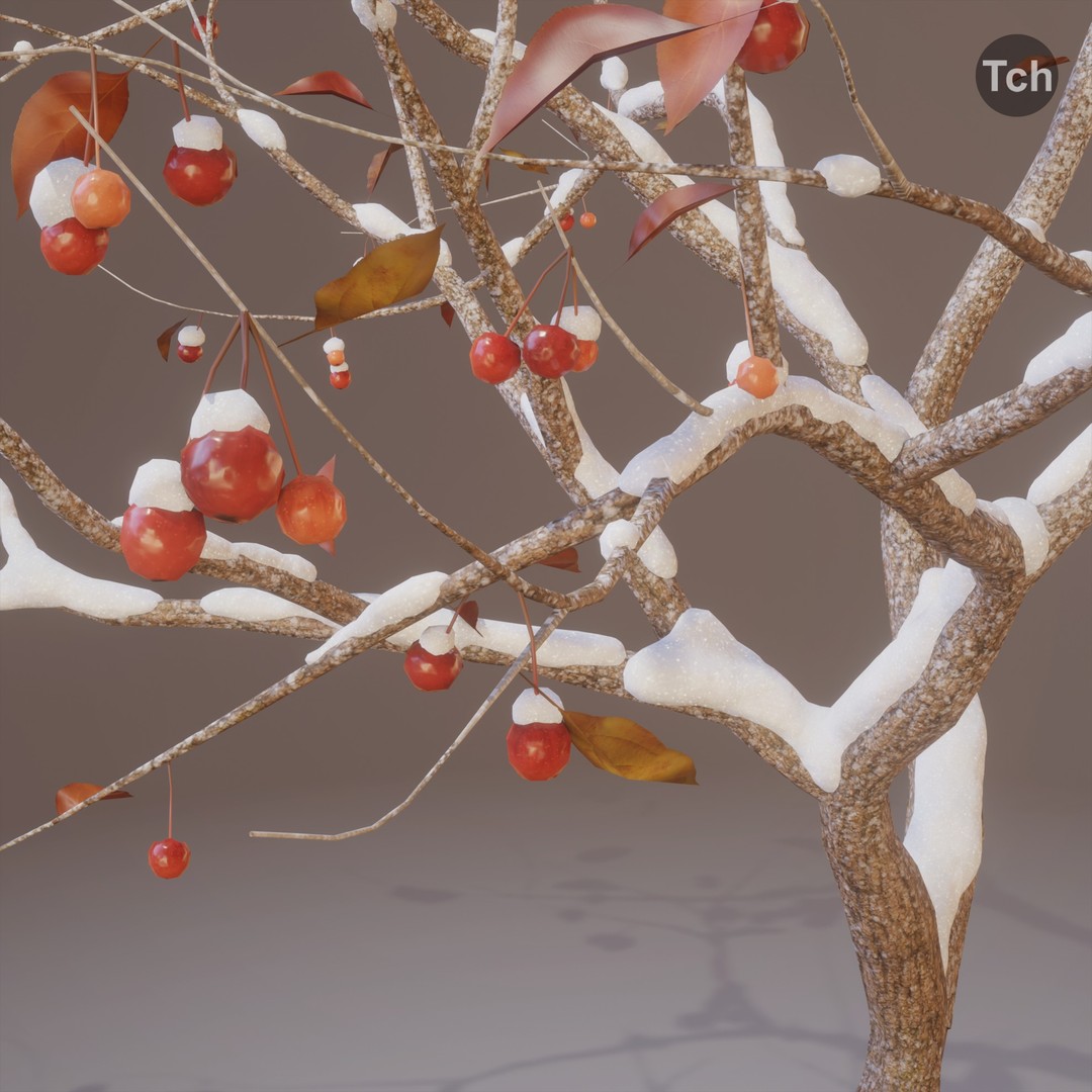 Four Seasons Tree 3D Model – Realistic PBR Trees for Games, FBX & Blender