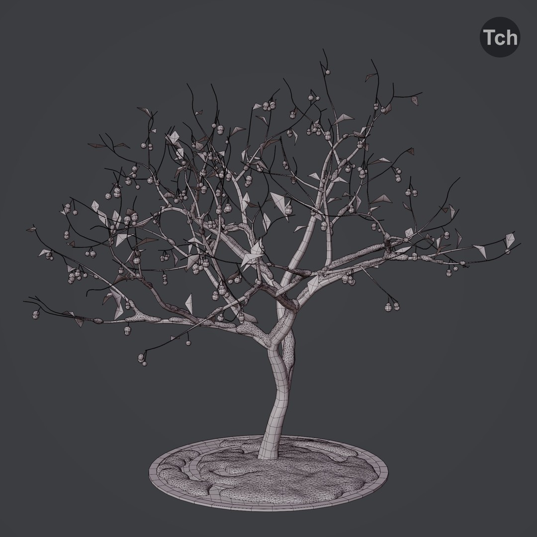 Four Seasons Tree 3D Model – Realistic PBR Trees for Games, FBX & Blender - View 17