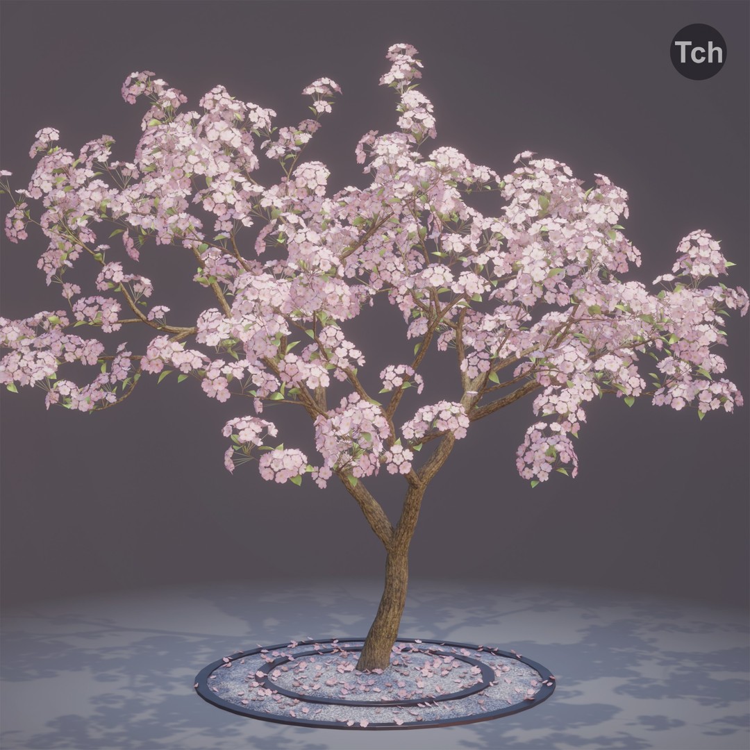 Four Seasons Tree 3D Model – Realistic PBR Trees for Games, FBX & Blender - View 3