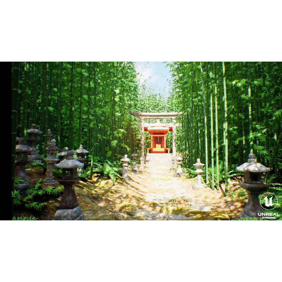 Japanese Bamboo Forest 3D Model – High Poly Environment, FBX, Unreal Engine - View 10