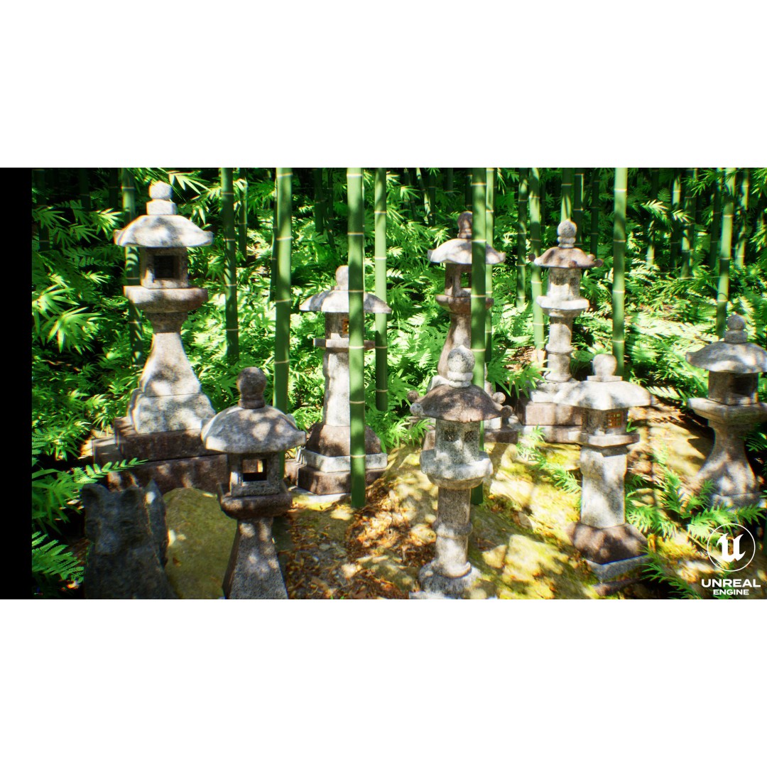 Japanese Bamboo Forest 3D Model – High Poly Environment, FBX, Unreal Engine - View 11