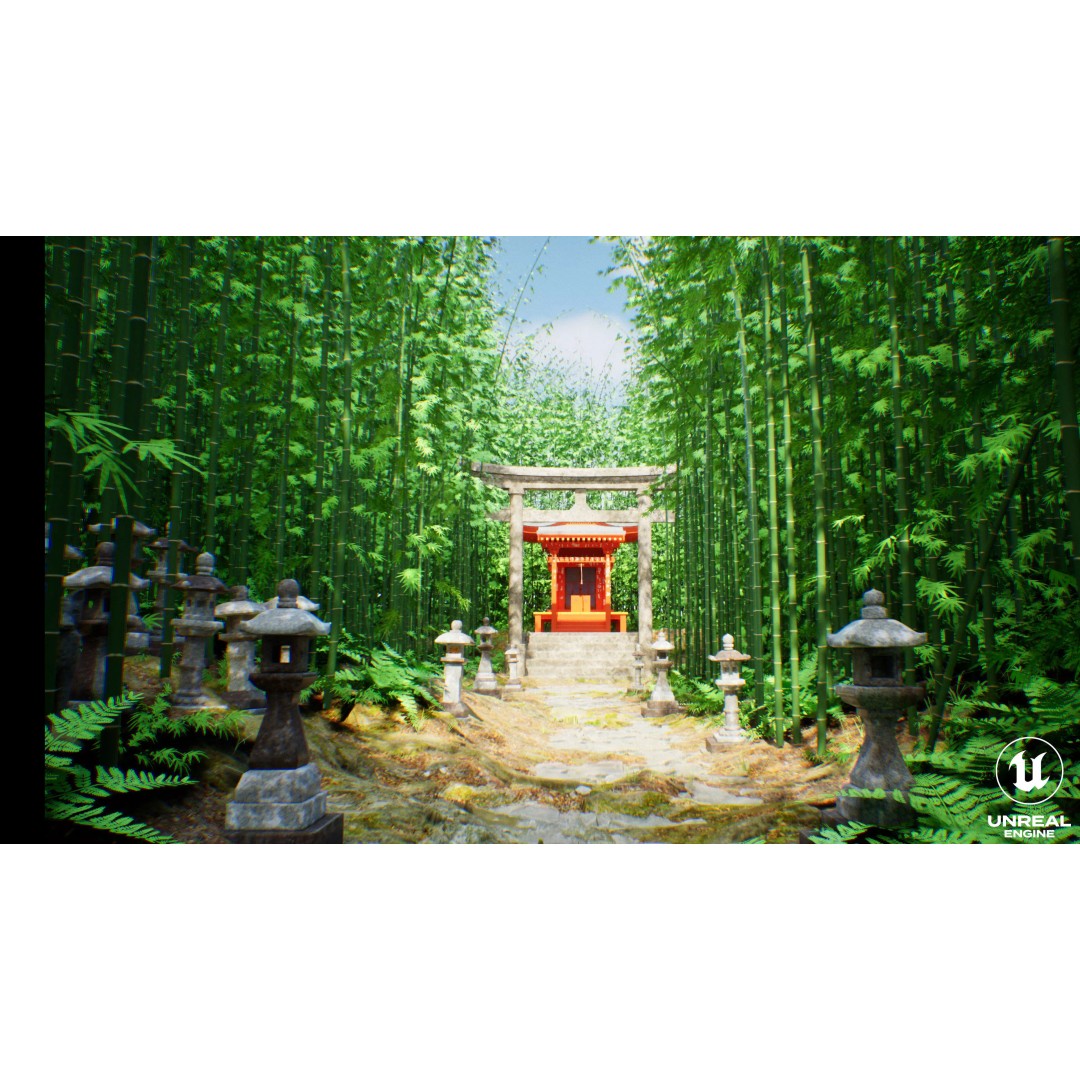 Japanese Bamboo Forest 3D Model – High Poly Environment, FBX, Unreal Engine - View 15