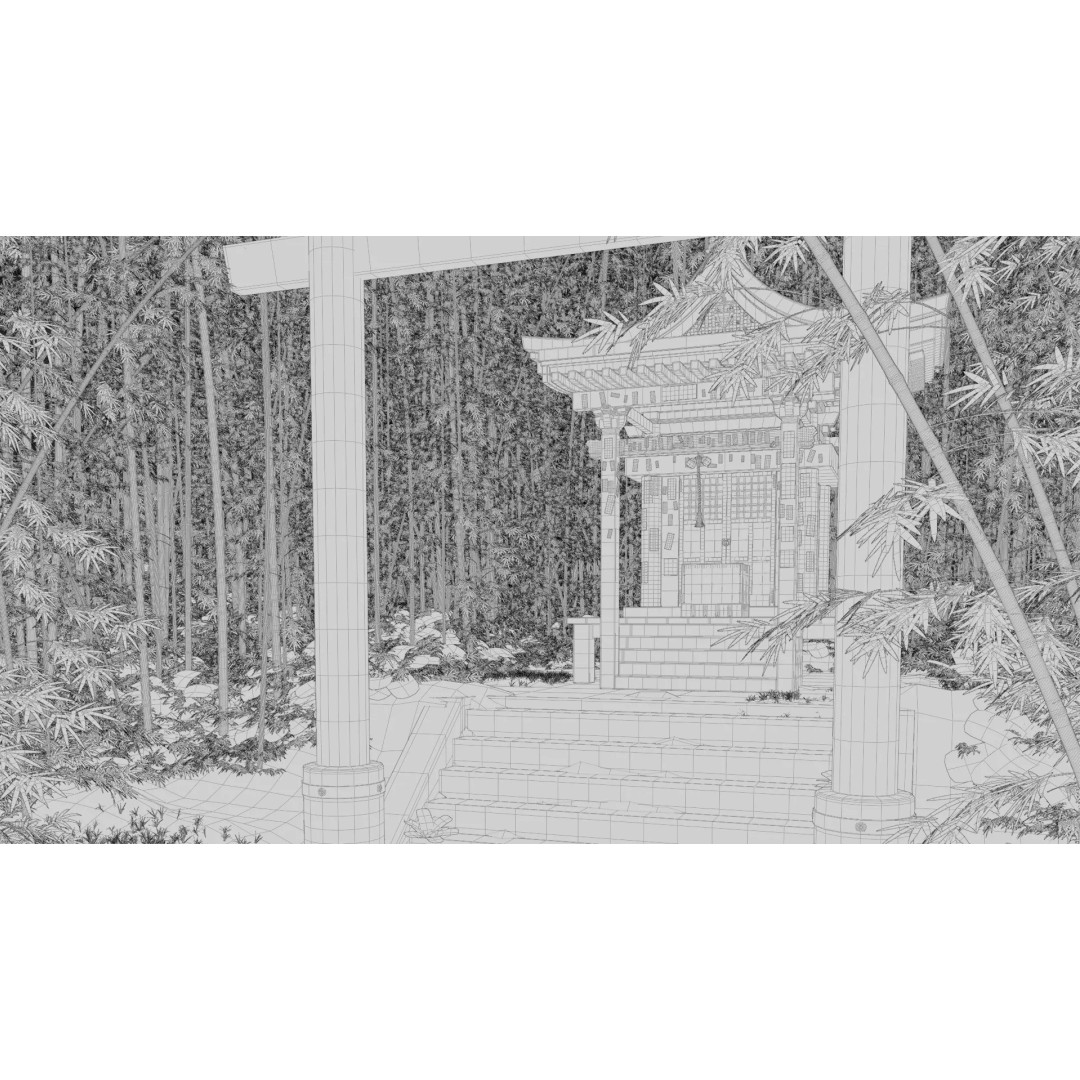 Japanese Bamboo Forest 3D Model – High Poly Environment, FBX, Unreal Engine - View 19