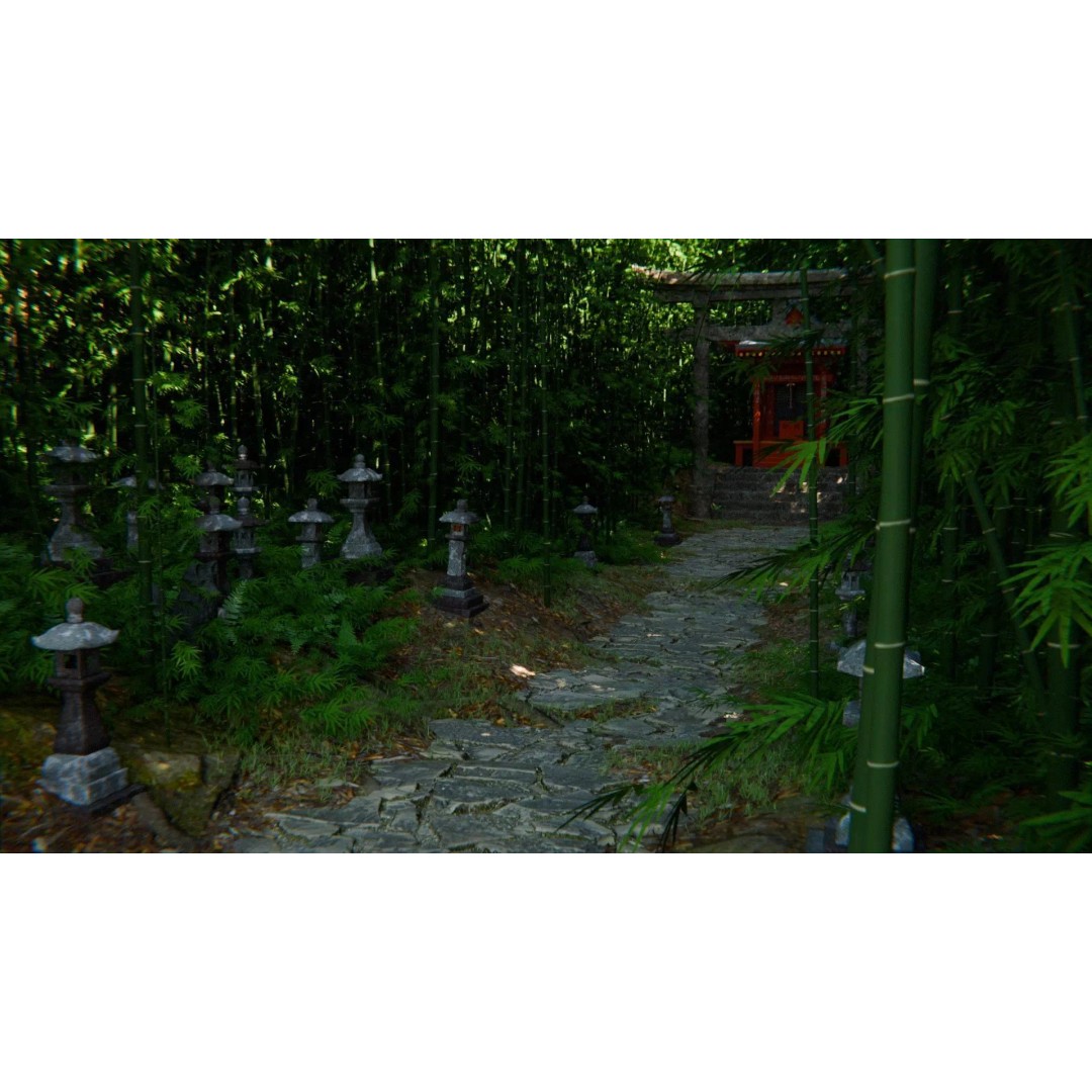 Japanese Bamboo Forest 3D Model – High Poly Environment, FBX, Unreal Engine - View 4