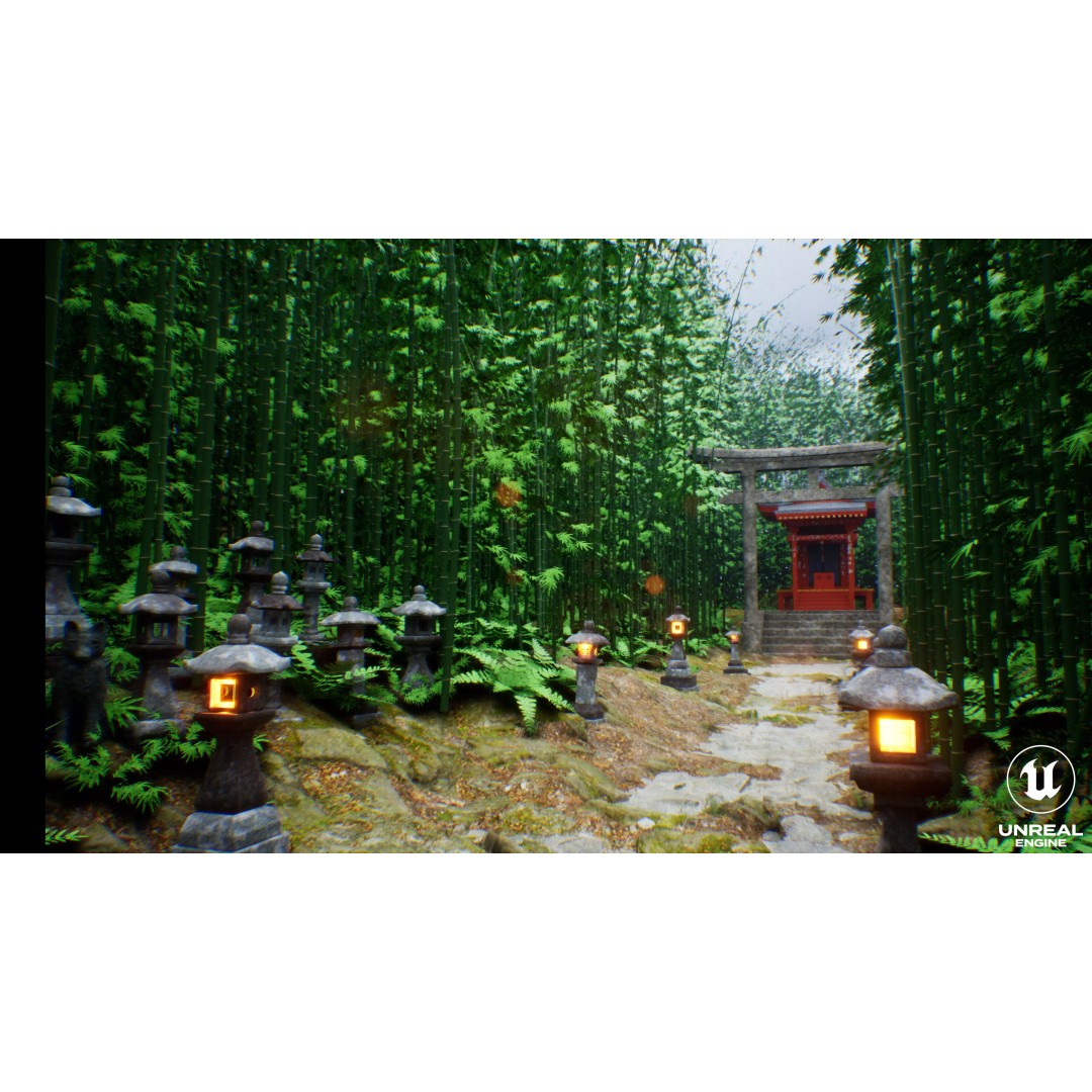 Japanese Bamboo Forest 3D Model – High Poly Environment, FBX, Unreal Engine - View 9