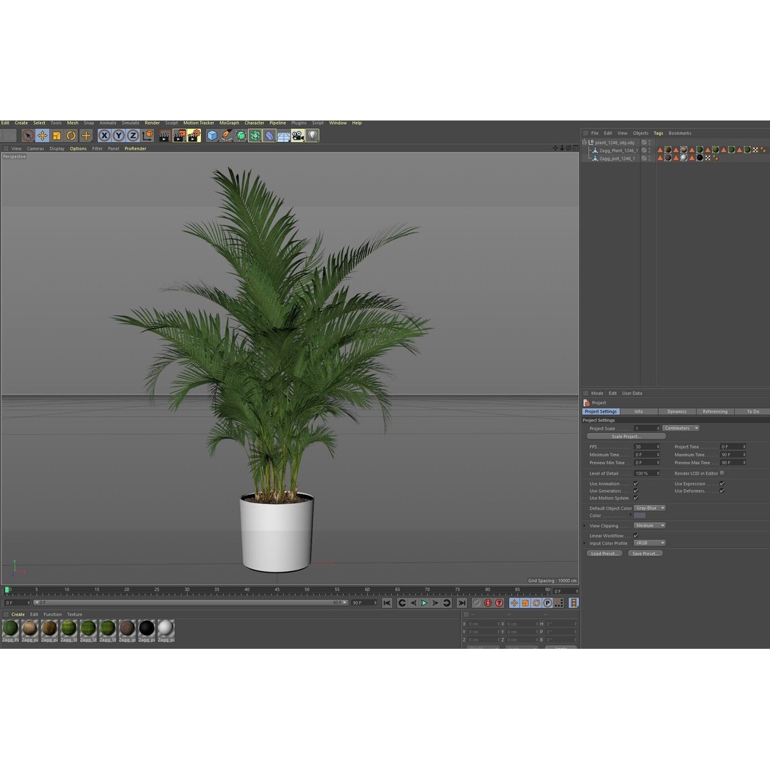 Plant 1246 3D Model – High-Quality PBR Asset for Archviz and Design
