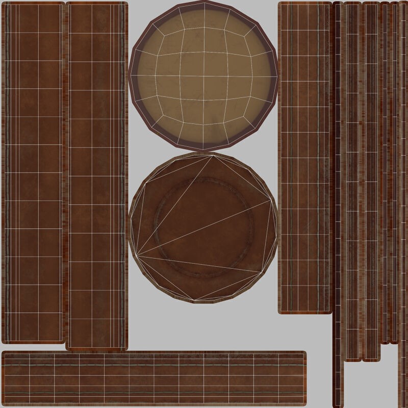 Needle Cushion Thimble Pins - Low-Poly Game-Ready 3D Model