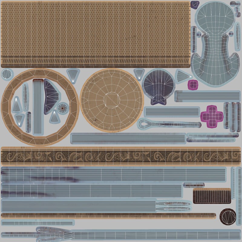 Needle Cushion Thimble Pins - Low-Poly Game-Ready 3D Model - View 11