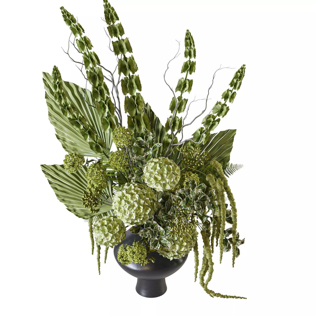 Emerald Forest Majesty Bloom 3D Model – High Poly Flower Set, FBX - View 3
