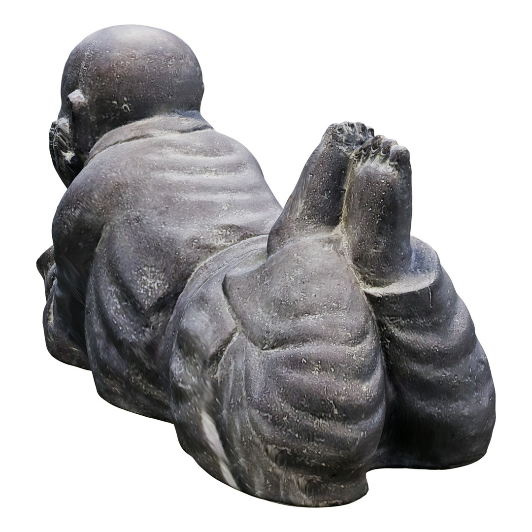 Little Buddha 3D Model – Mid-Poly Sculpture with PBR Textures, FBX, OBJ - View 5