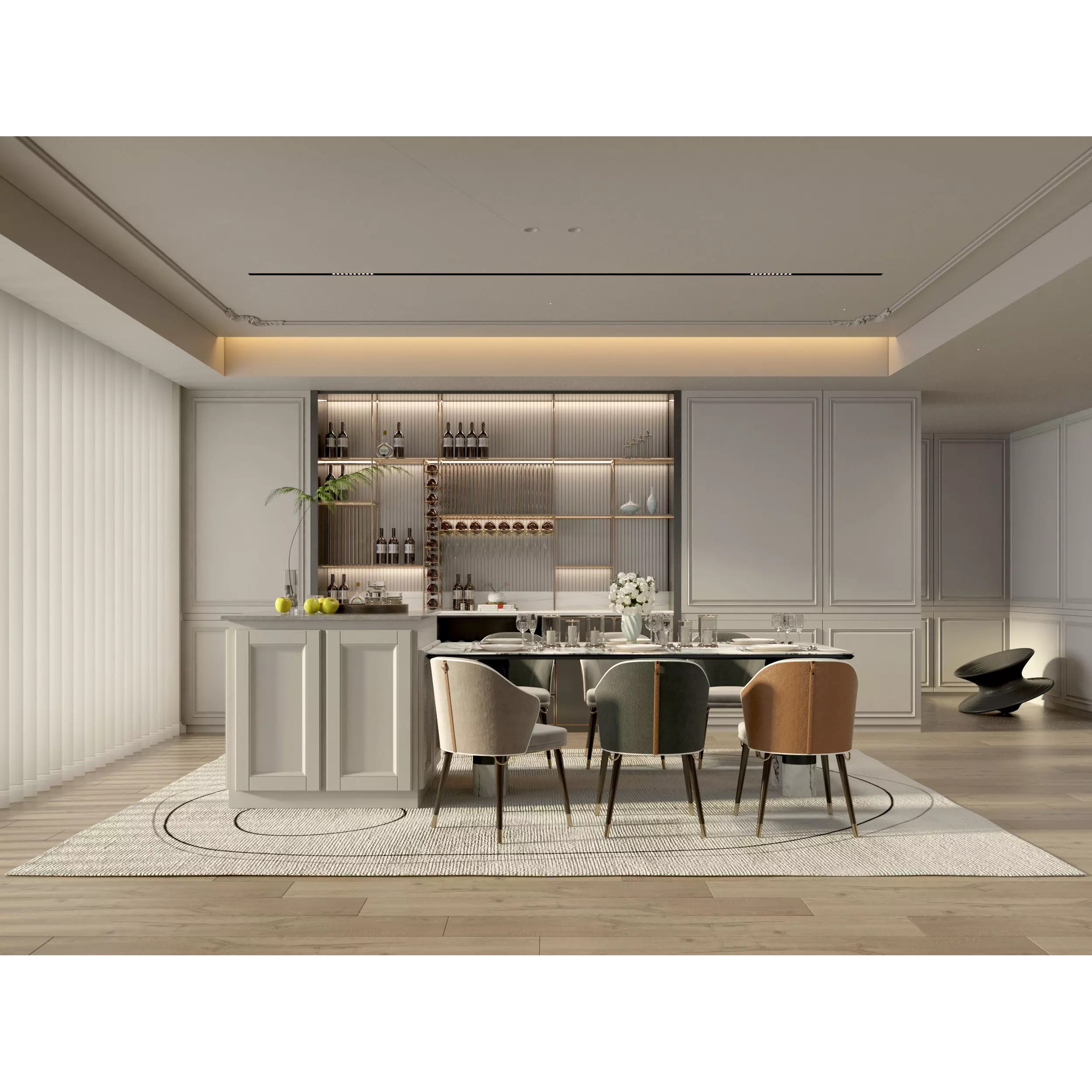 Kitchen Interior - Game-Ready 3D Model - View 2