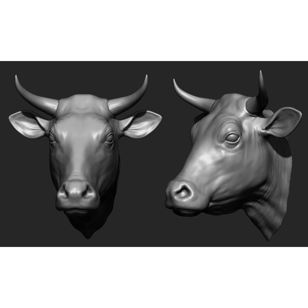 Animal Heads 3D Model – High Poly Collection, ZTL, OBJ, STL - View 14