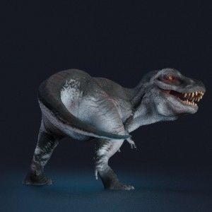 Tyrannosaurus Rex 3D Model – Low Poly Animated Rigged FBX - View 22
