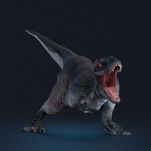 Tyrannosaurus Rex 3D Model – Low Poly Animated Rigged FBX - View 25