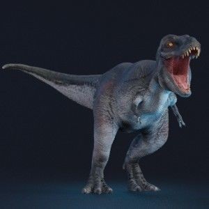 Tyrannosaurus Rex 3D Model – Low Poly Animated Rigged FBX - View 27