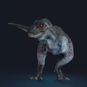Tyrannosaurus Rex 3D Model – Low Poly Animated Rigged FBX - View 28