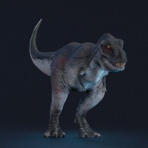 Tyrannosaurus Rex 3D Model – Low Poly Animated Rigged FBX - View 30
