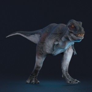 Tyrannosaurus Rex 3D Model – Low Poly Animated Rigged FBX - View 31