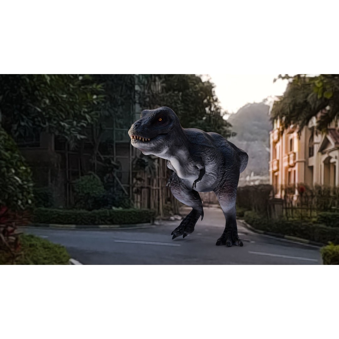 Tyrannosaurus Rex 3D Model – Low Poly Animated Rigged FBX - View 37