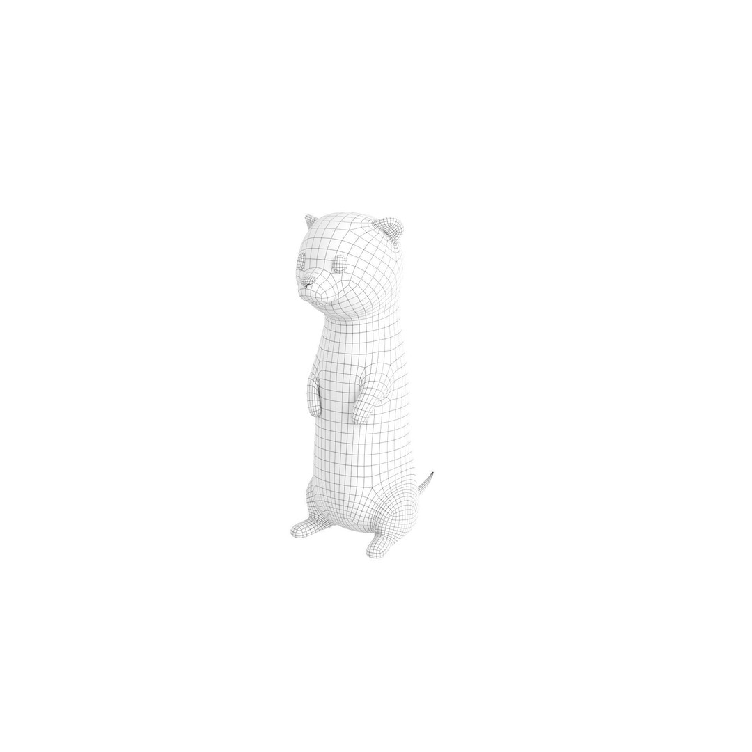 Meerkat 3D Model – Cute Cartoon Character, FBX & OBJ Formats
