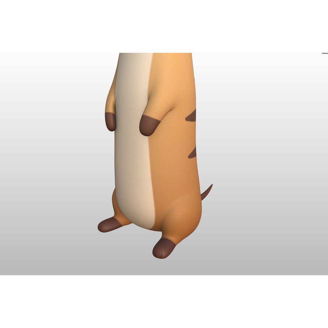 Meerkat 3D Model – Cute Cartoon Character, FBX & OBJ Formats - View 20
