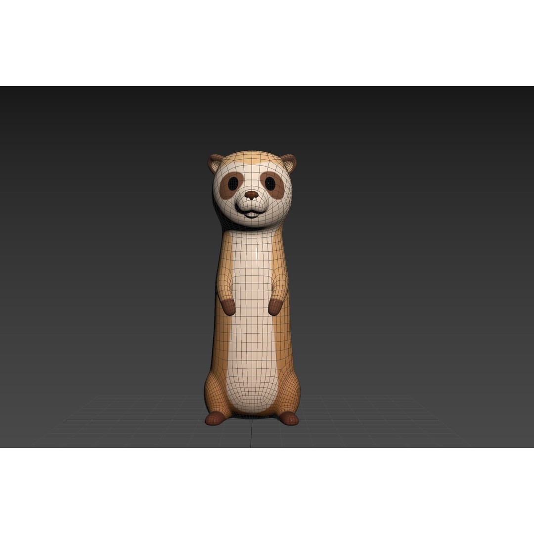 Meerkat 3D Model – Cute Cartoon Character, FBX & OBJ Formats - View 25