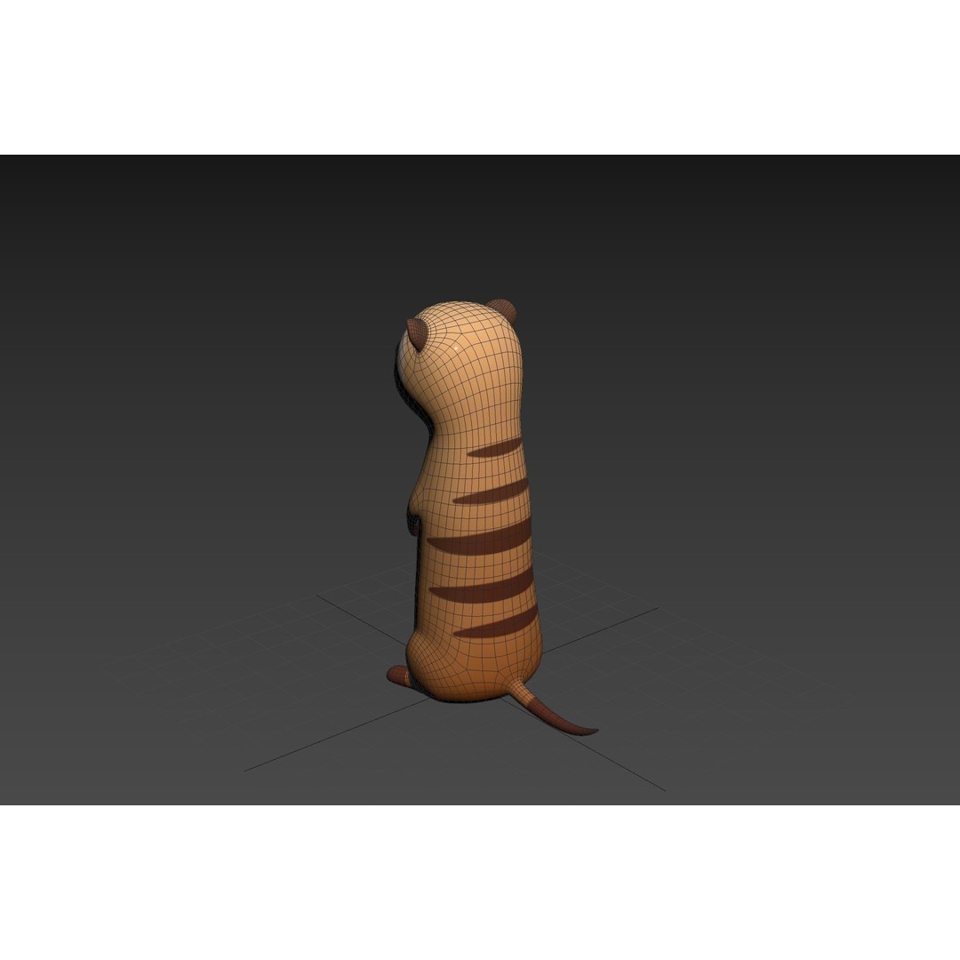 Meerkat 3D Model – Cute Cartoon Character, FBX & OBJ Formats - View 30