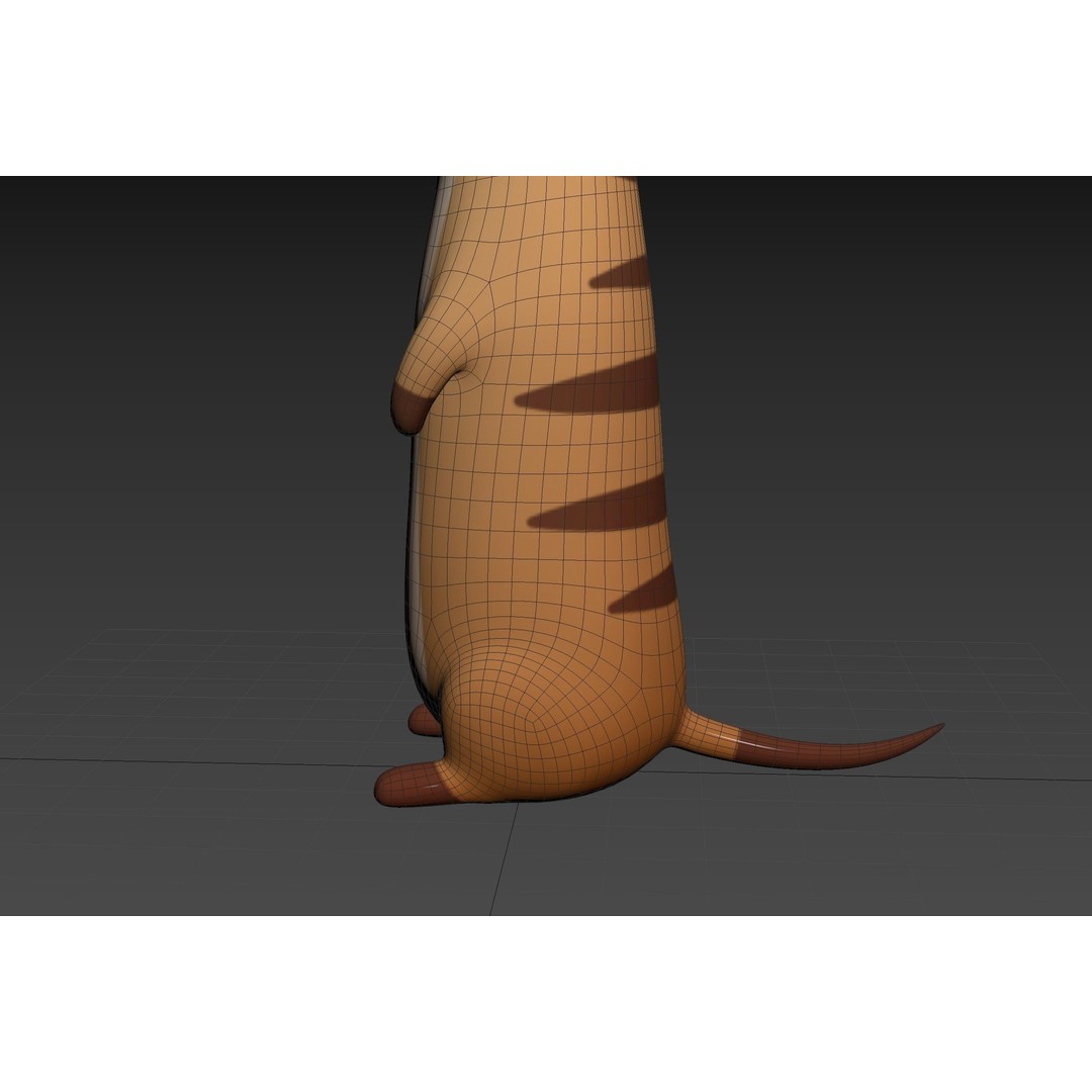 Meerkat 3D Model – Cute Cartoon Character, FBX & OBJ Formats - View 32