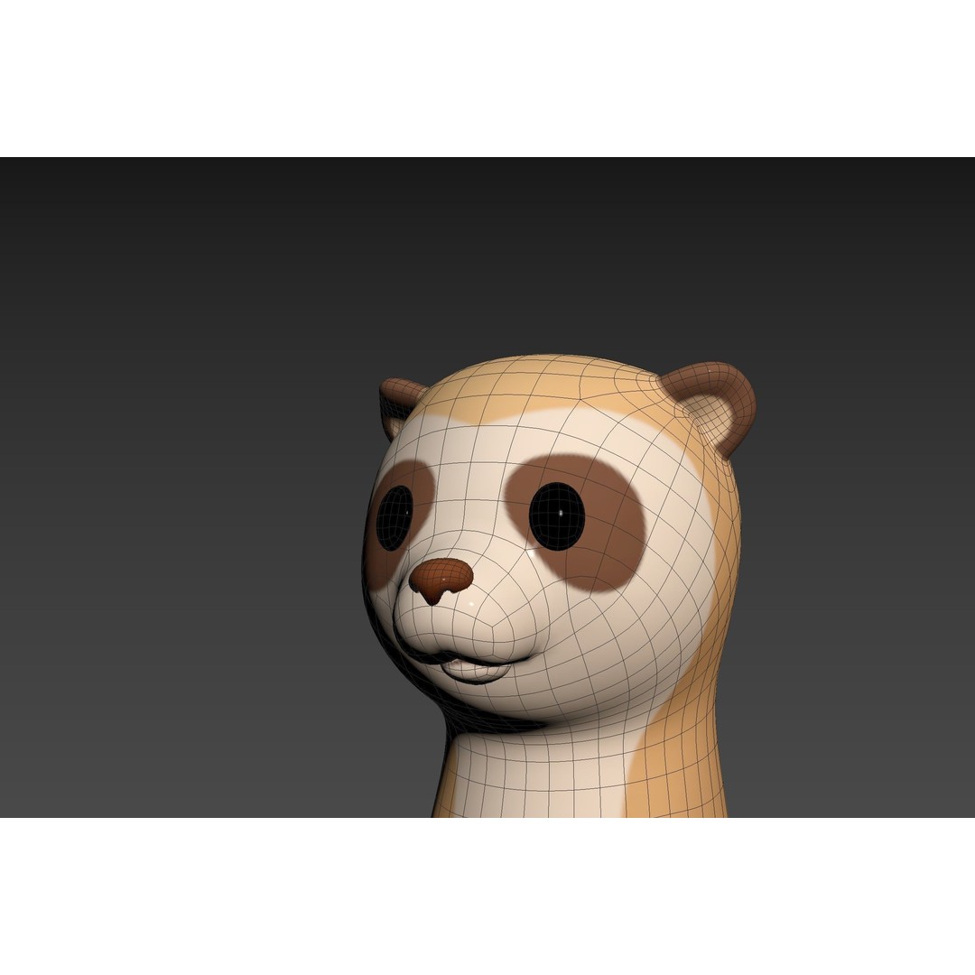 Meerkat 3D Model – Cute Cartoon Character, FBX & OBJ Formats - View 34
