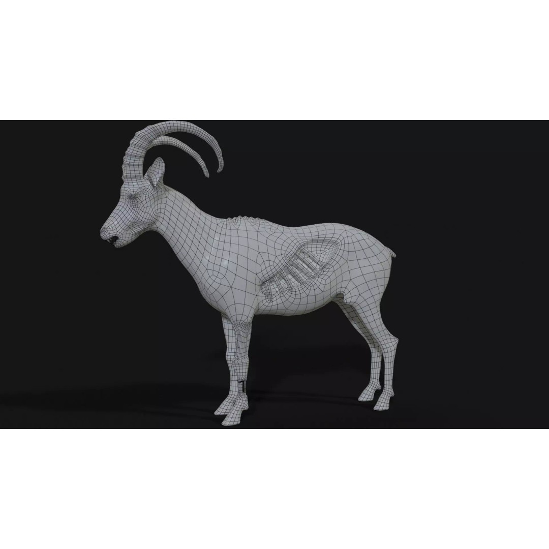 Goat Zombie 3D Model – Low Poly Mutant Character, Rigged, PBR - View 16