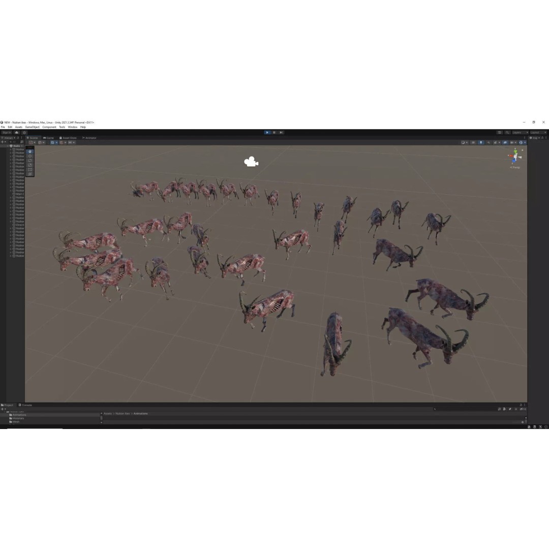 Goat Zombie 3D Model – Low Poly Mutant Character, Rigged, PBR - View 19