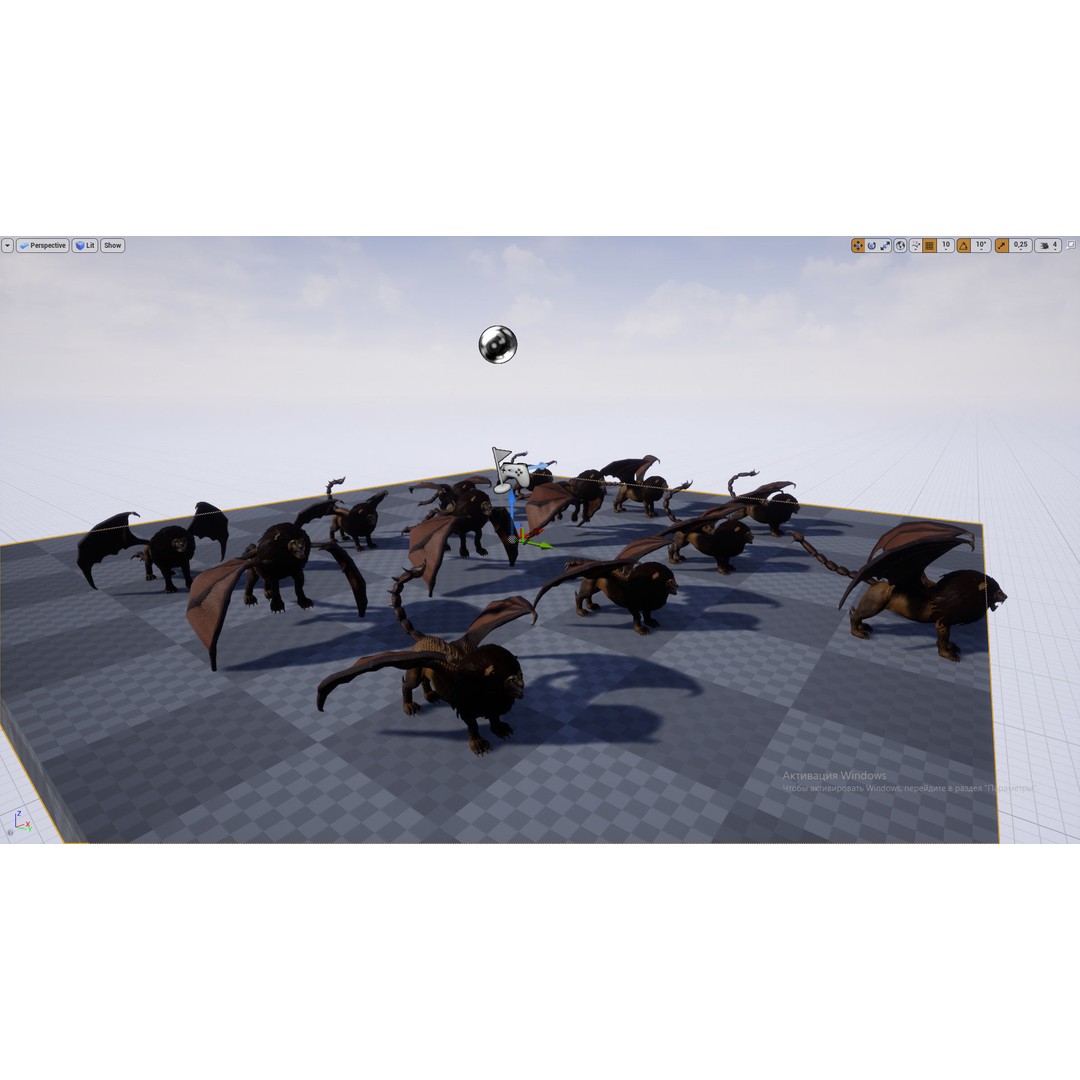 Lion Monster 3D Model – Low Poly Game Character with Rigging - View 14