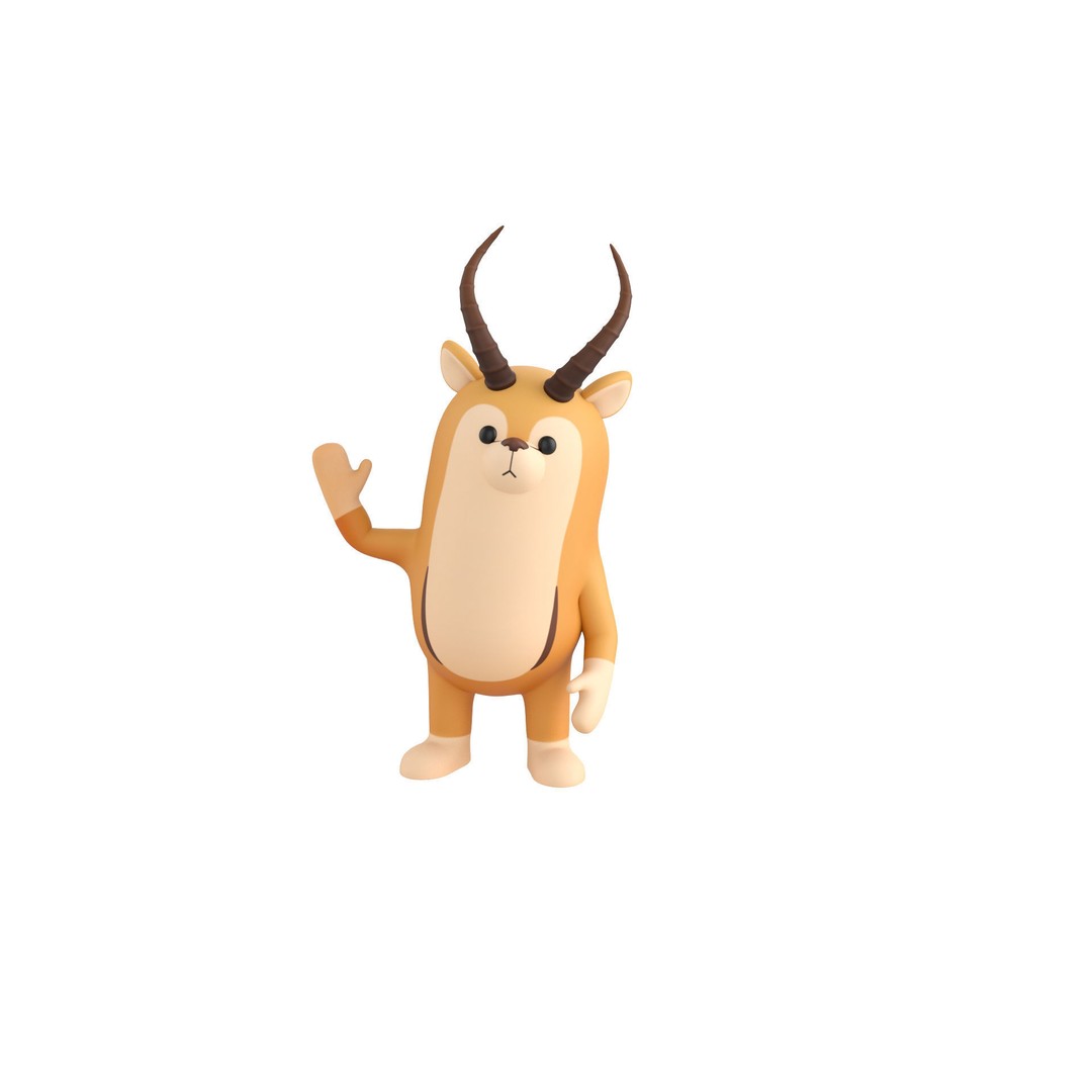 Rigged Animal Character Pack 3D Model – Cartoon Style, FBX, Game Ready - View 15