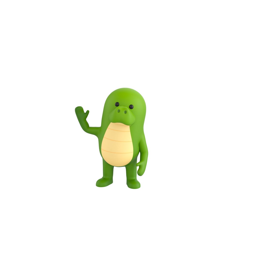 Rigged Animal Character Pack 3D Model – Cartoon Style, FBX, Game Ready - View 19