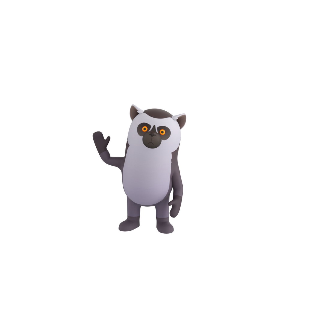 Rigged Animal Character Pack 3D Model – Cartoon Style, FBX, Game Ready - View 22