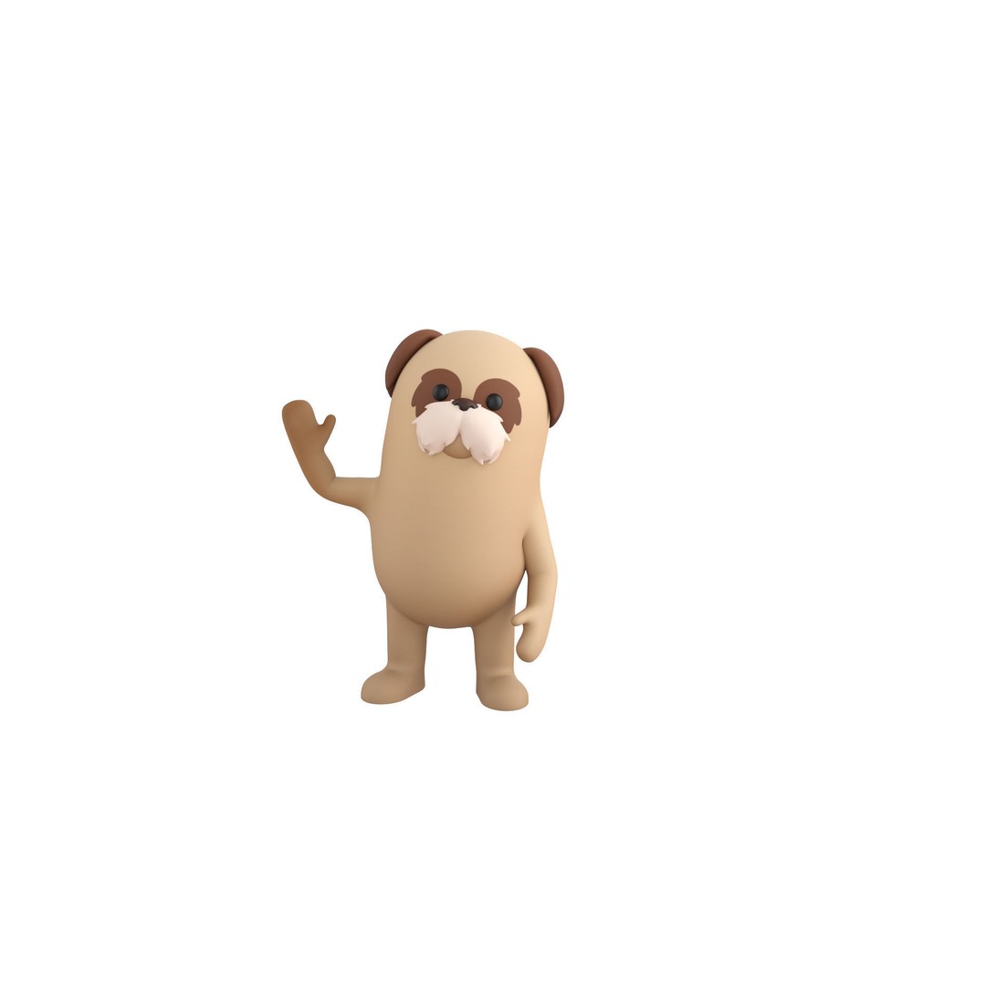 Rigged Animal Character Pack 3D Model – Cartoon Style, FBX, Game Ready - View 27