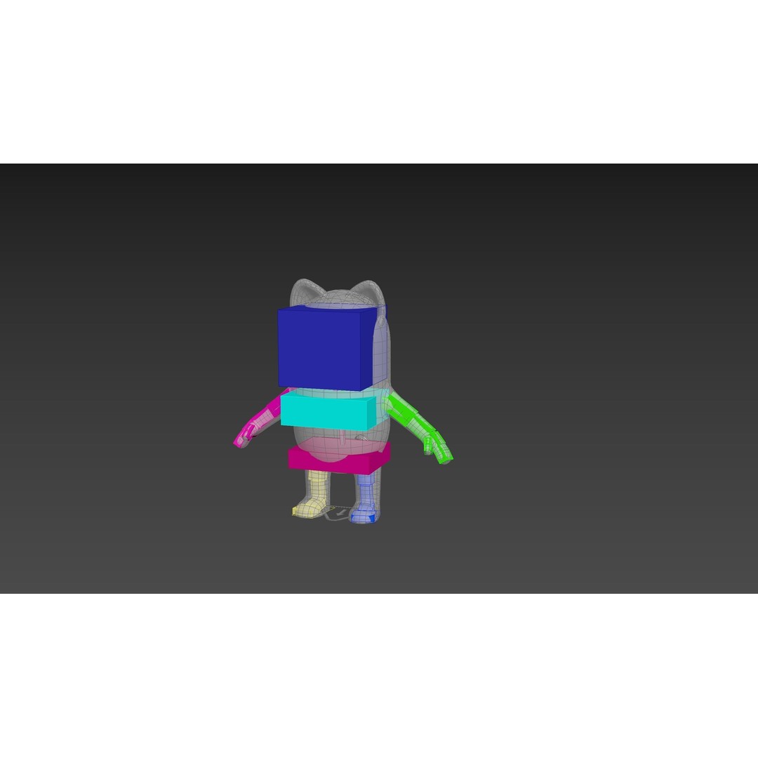 Rigged Animal Character Pack 3D Model – Cartoon Style, FBX, Game Ready - View 45