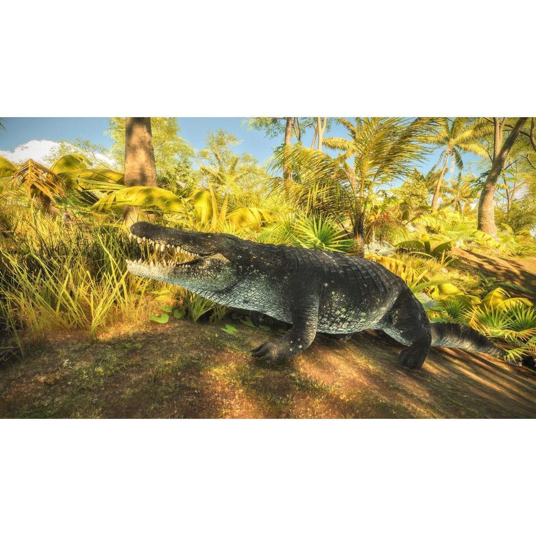 Realistic Crocodile 3D Model – Low Poly Rigged Asset, FBX, PBR - View 19