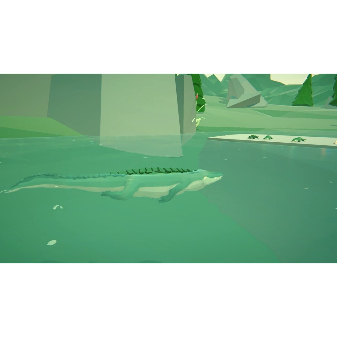 Realistic Crocodile 3D Model – Low Poly Rigged Asset, FBX, PBR - View 23