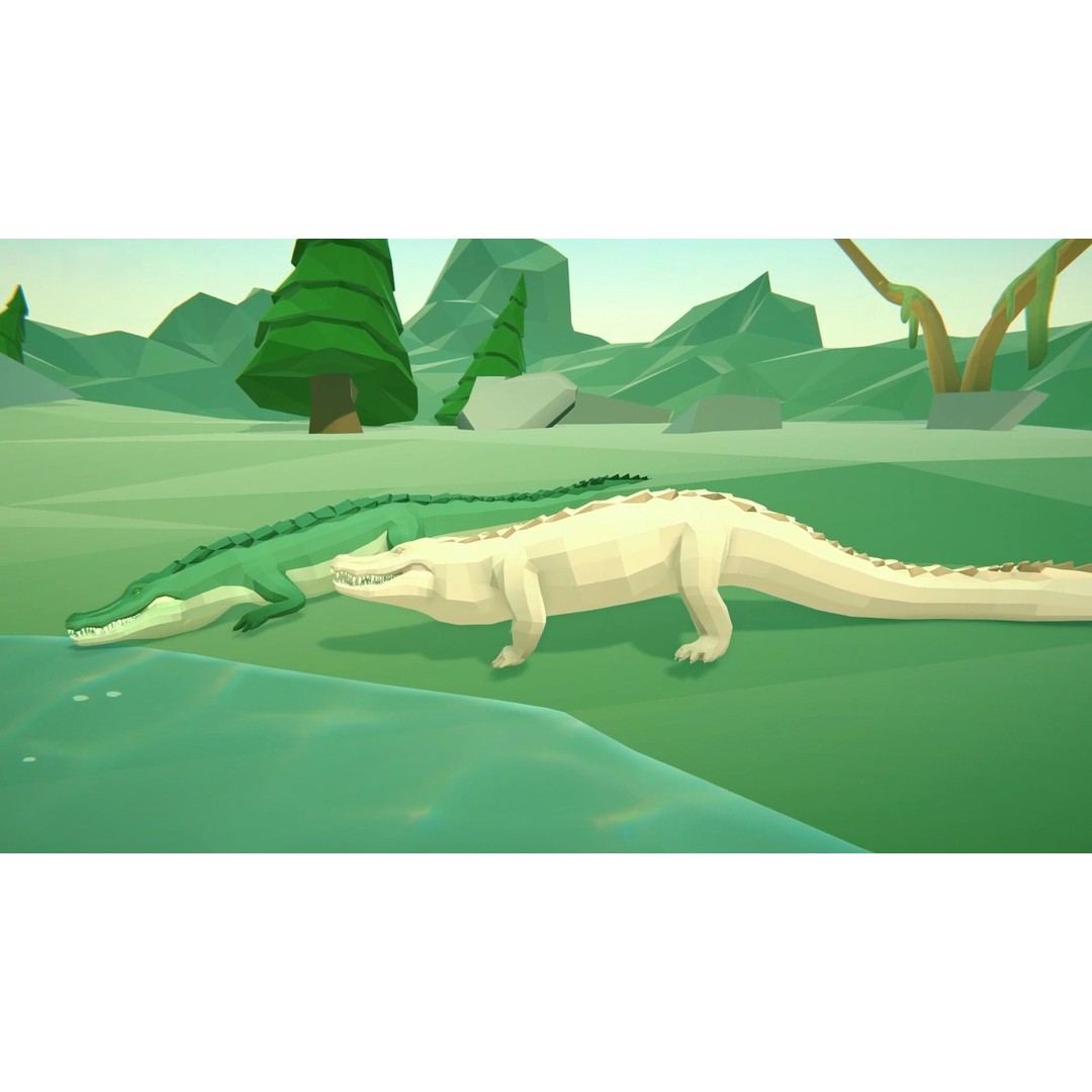 Realistic Crocodile 3D Model – Low Poly Rigged Asset, FBX, PBR - View 24