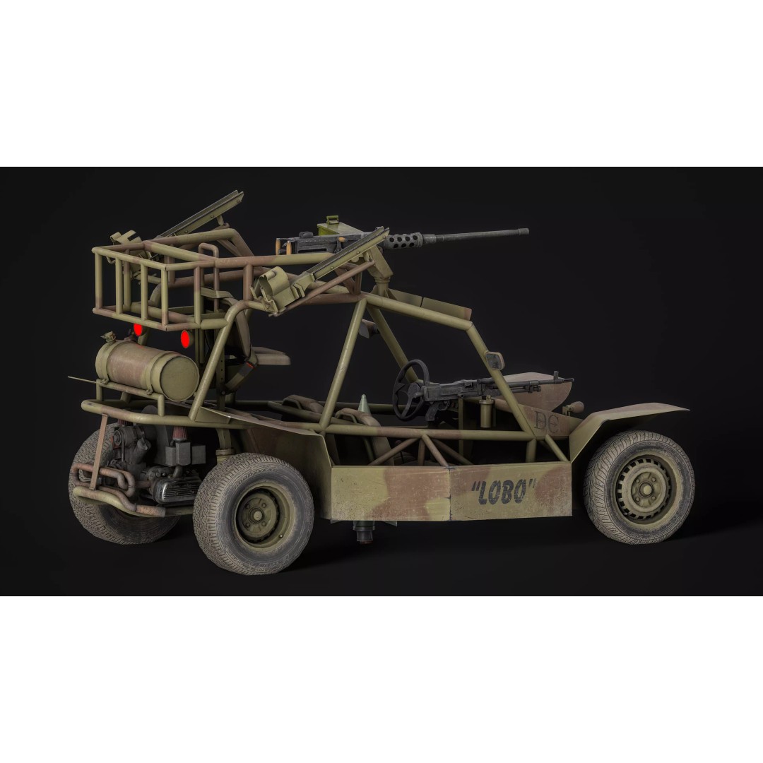 VATT LOBO 3D Model – Low Poly Military Vehicle, FBX & OBJ