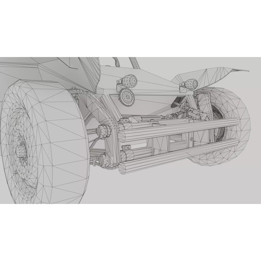 VATT LOBO 3D Model – Low Poly Military Vehicle, FBX & OBJ - View 11