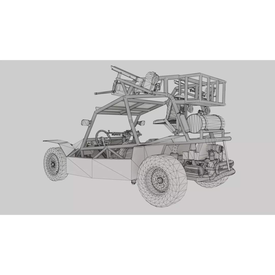 VATT LOBO 3D Model – Low Poly Military Vehicle, FBX & OBJ - View 14