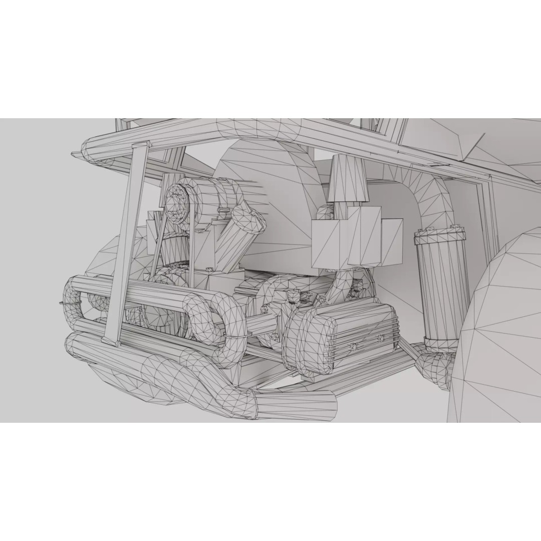 VATT LOBO 3D Model – Low Poly Military Vehicle, FBX & OBJ - View 15