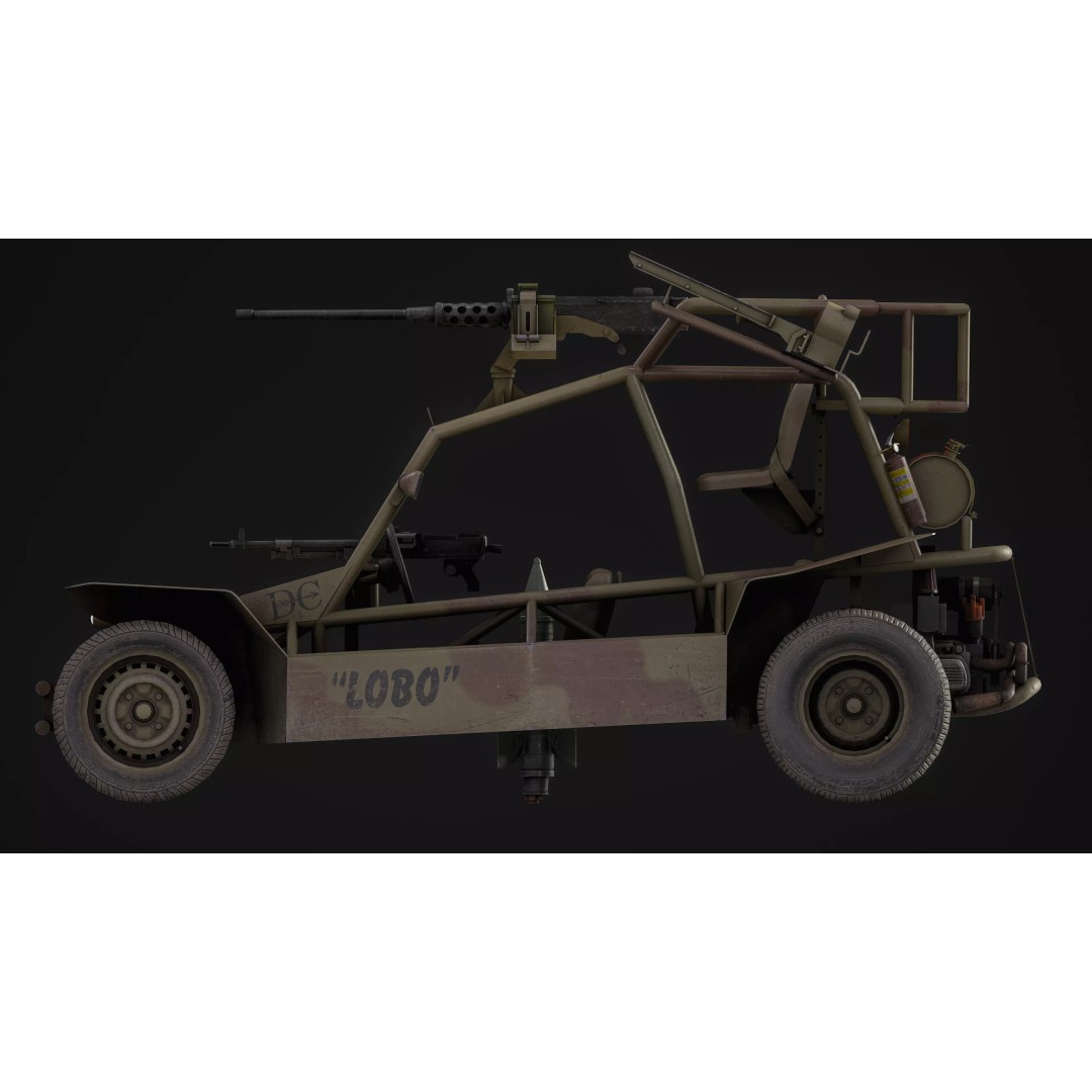 VATT LOBO 3D Model – Low Poly Military Vehicle, FBX & OBJ - View 16